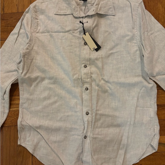 BR Light Gray Button-Up Shirt - Picture 2 of 4